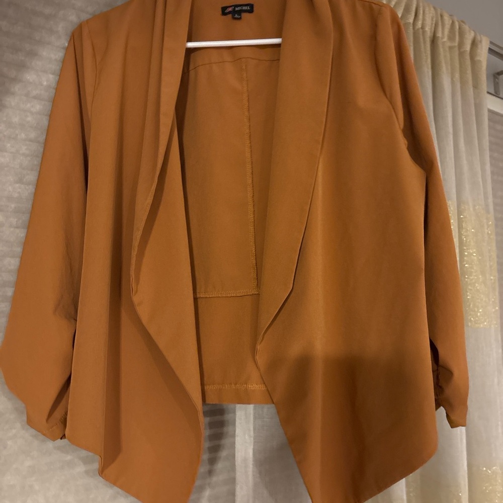 Michel Draped Open Front Blazer Size L